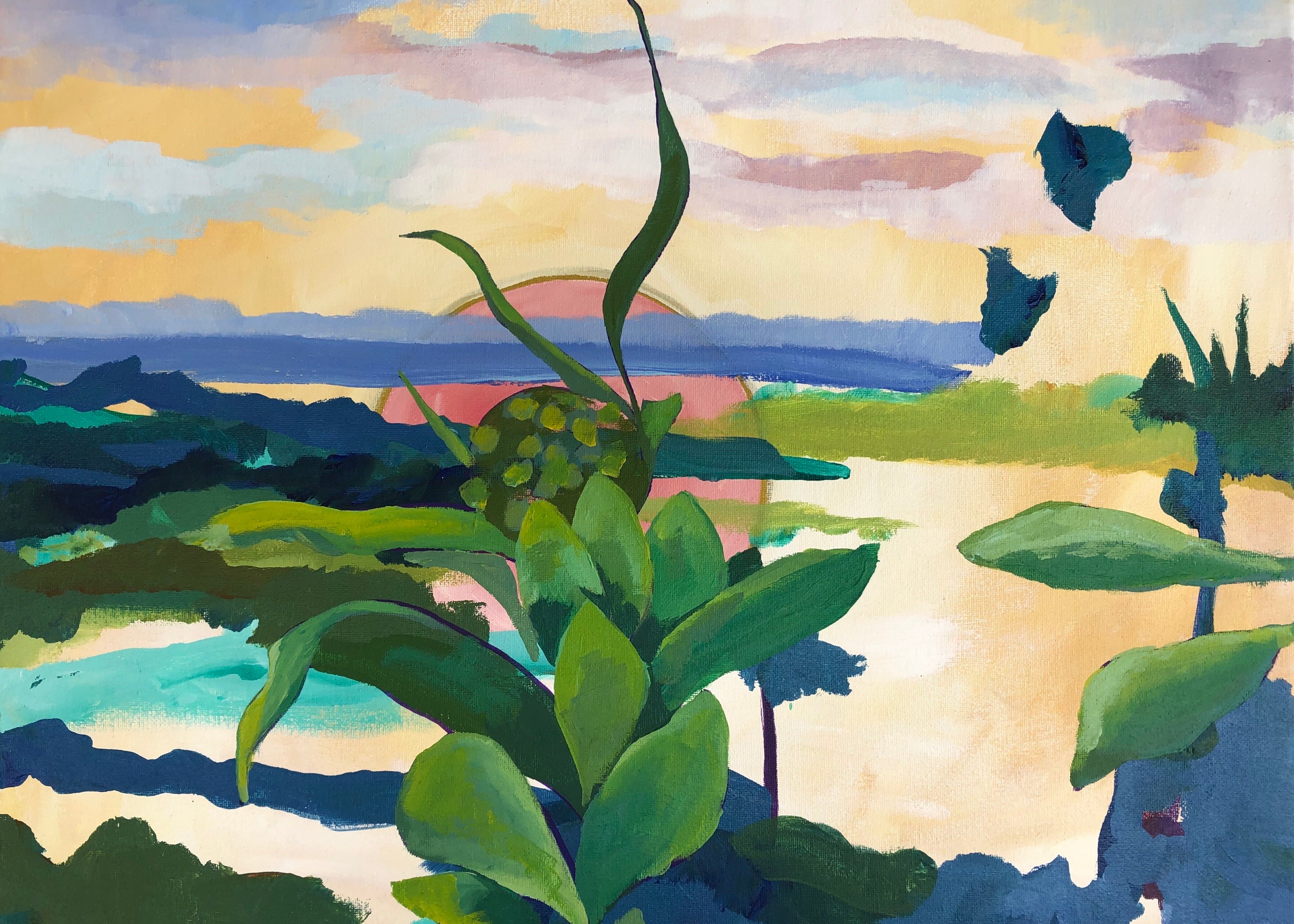 Sunrise from Nounou Mountain